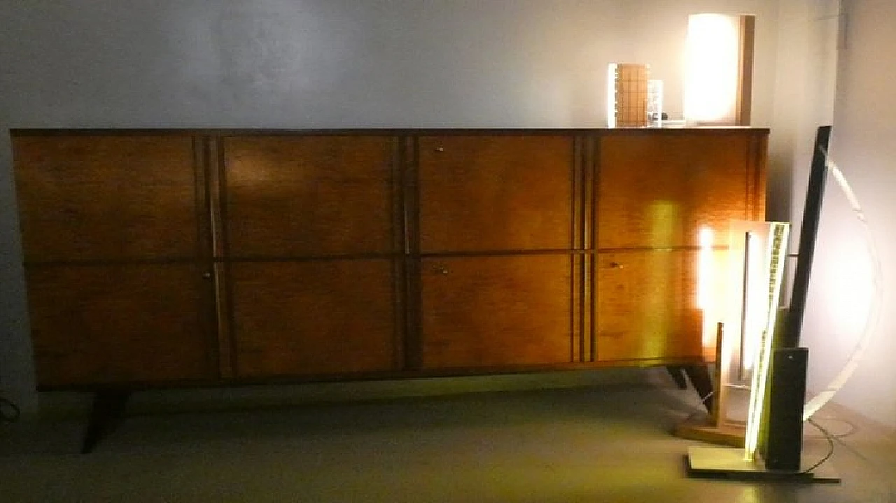 Solid teak sideboard with drawers, 1970s 3