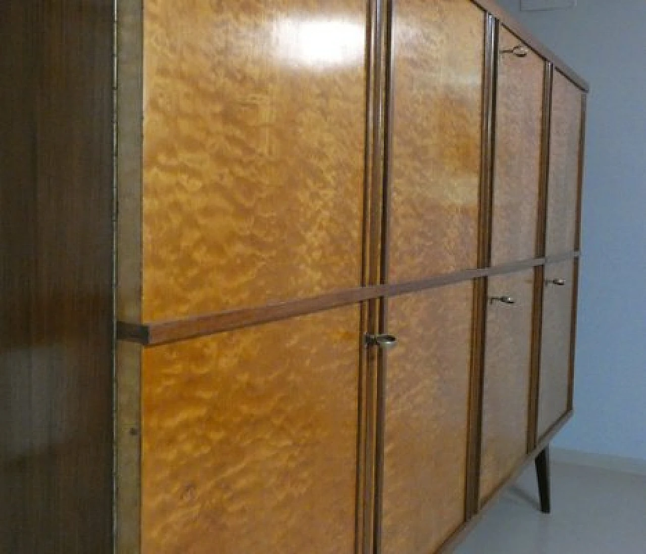 Solid teak sideboard with drawers, 1970s 15