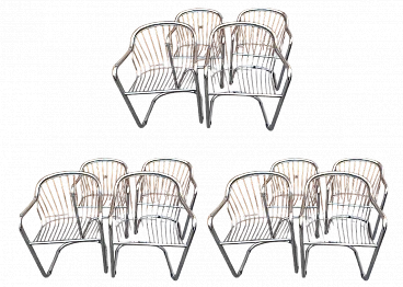 12 Sedie Sabrina di Gastone Rinaldi per Rima, anni '70