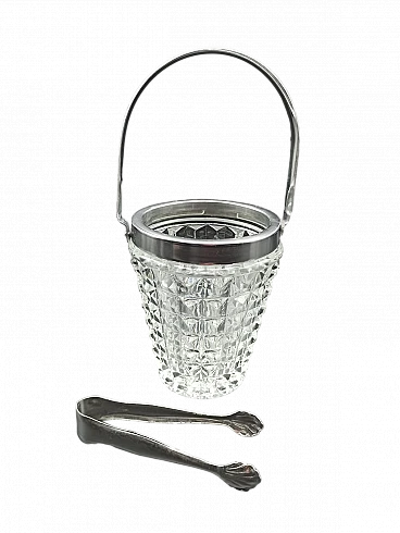 Secchiello ghiaccio in cristallo, anni '60