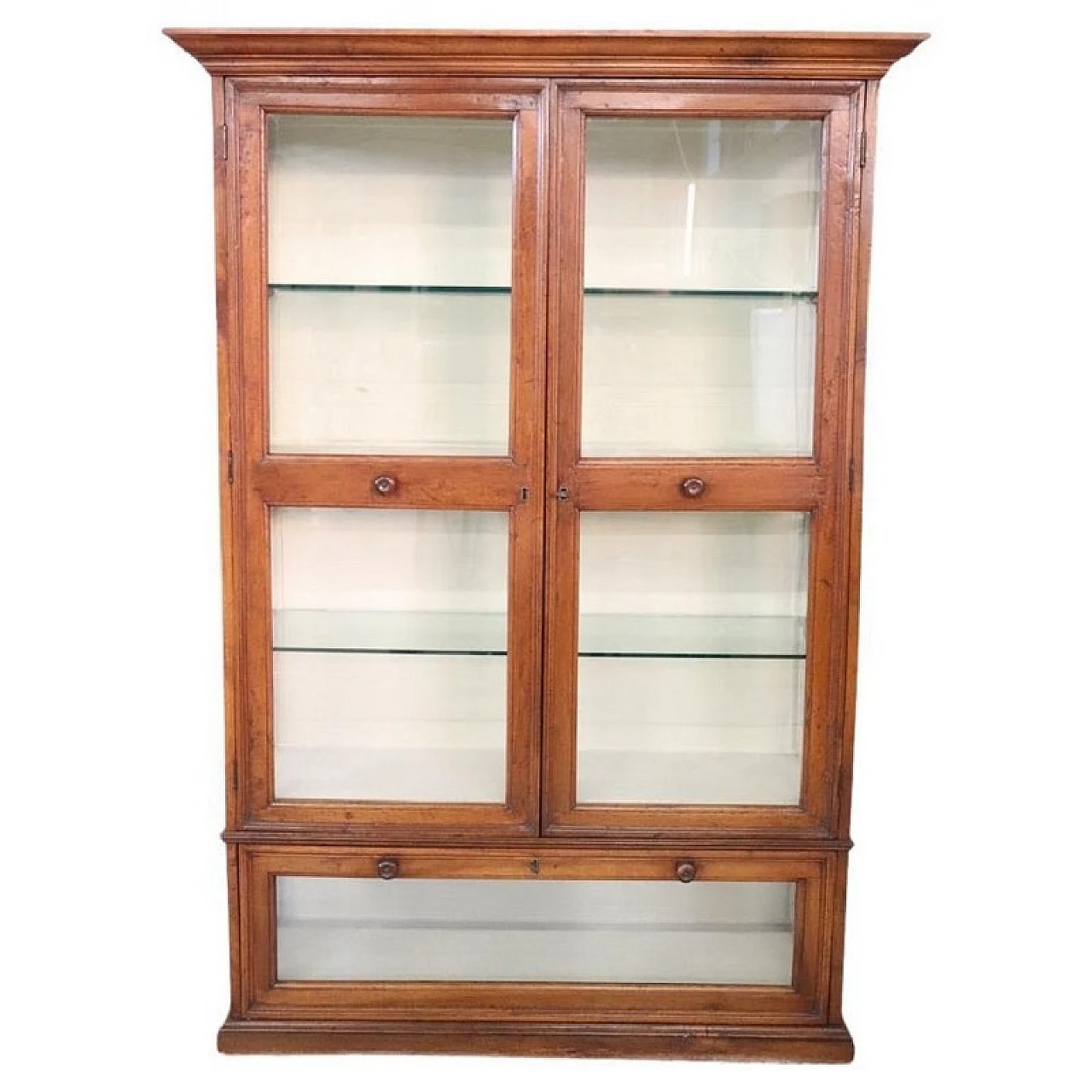 Vetrina in noce massello, '800 1