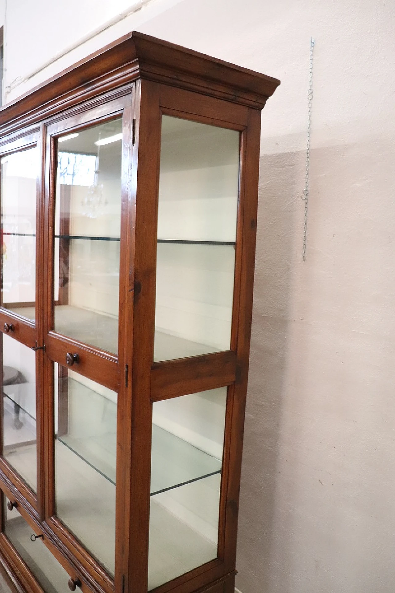 Vetrina in noce massello, '800 8