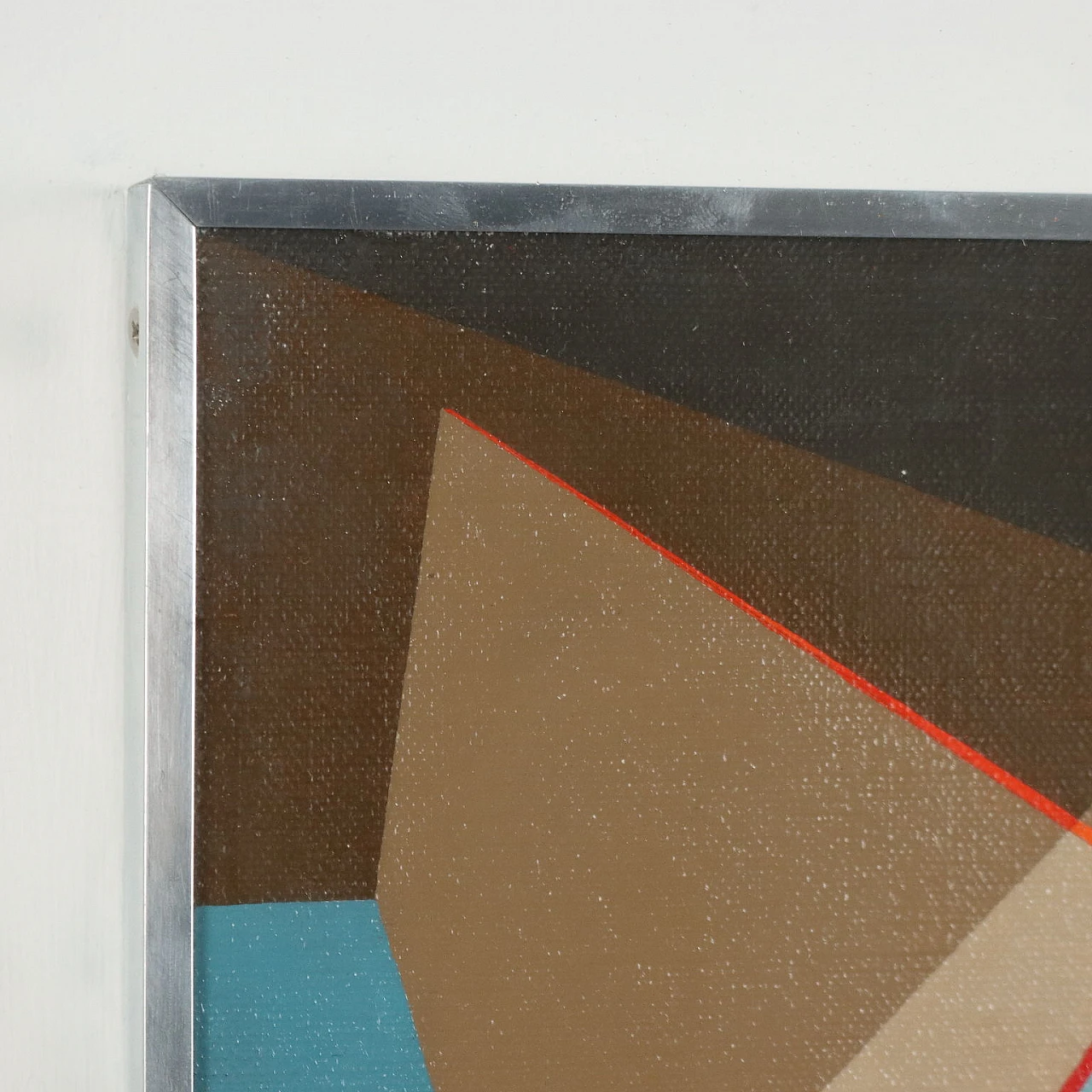 Gianni Frassati, composizione astratta, dipinto a olio su tela 4