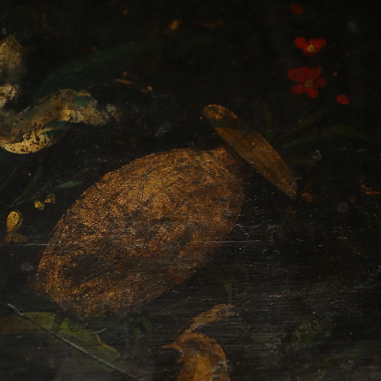 Umbertino coffee table with floral and phytomorphic decorations, 19th century 8