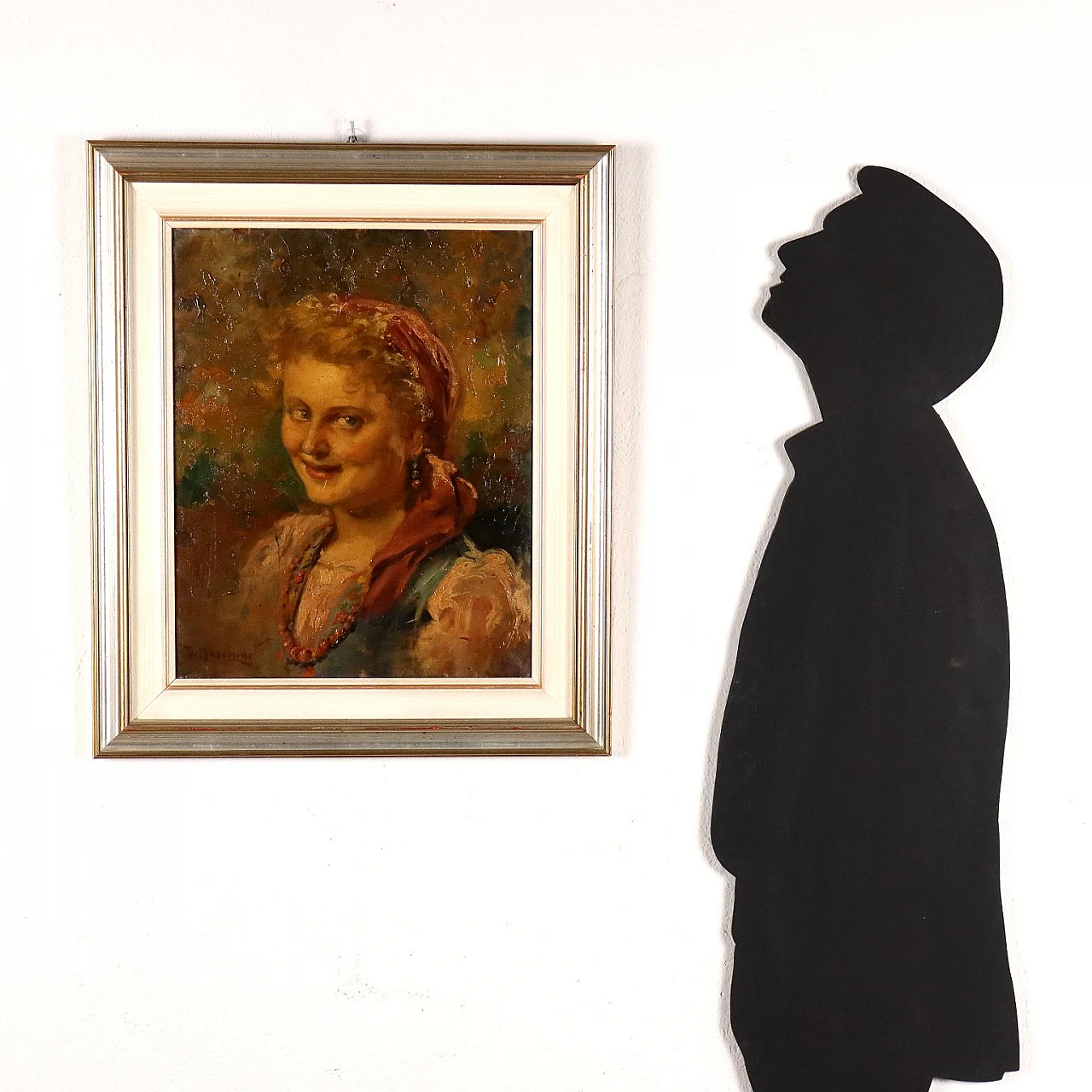 Giovanni Madonini, Face of a young commoner, oil on canvas 2
