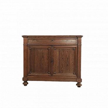 Walnut-stained larch sideboard, late 19th century