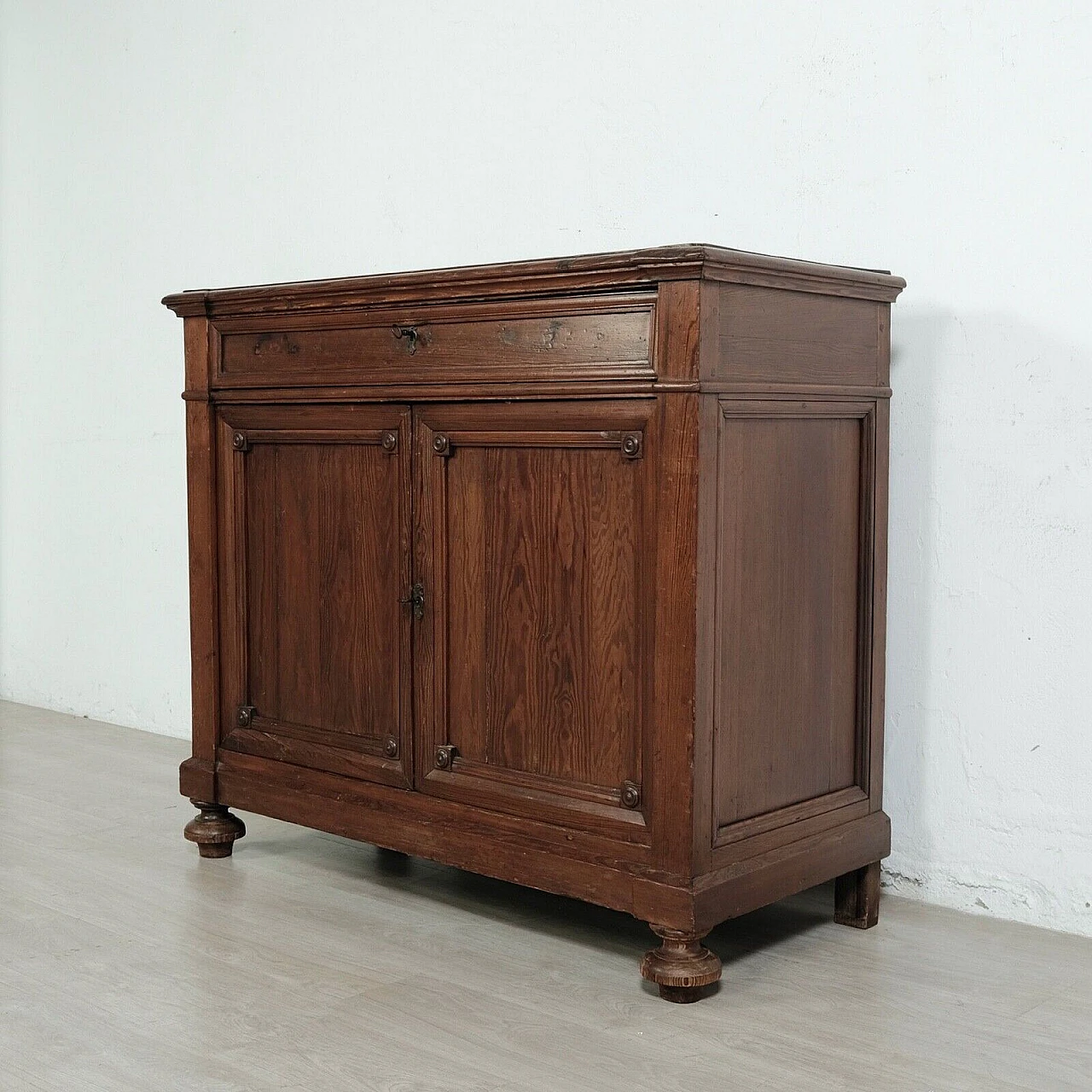 Credenza in larice tinto noce, fine '800 23