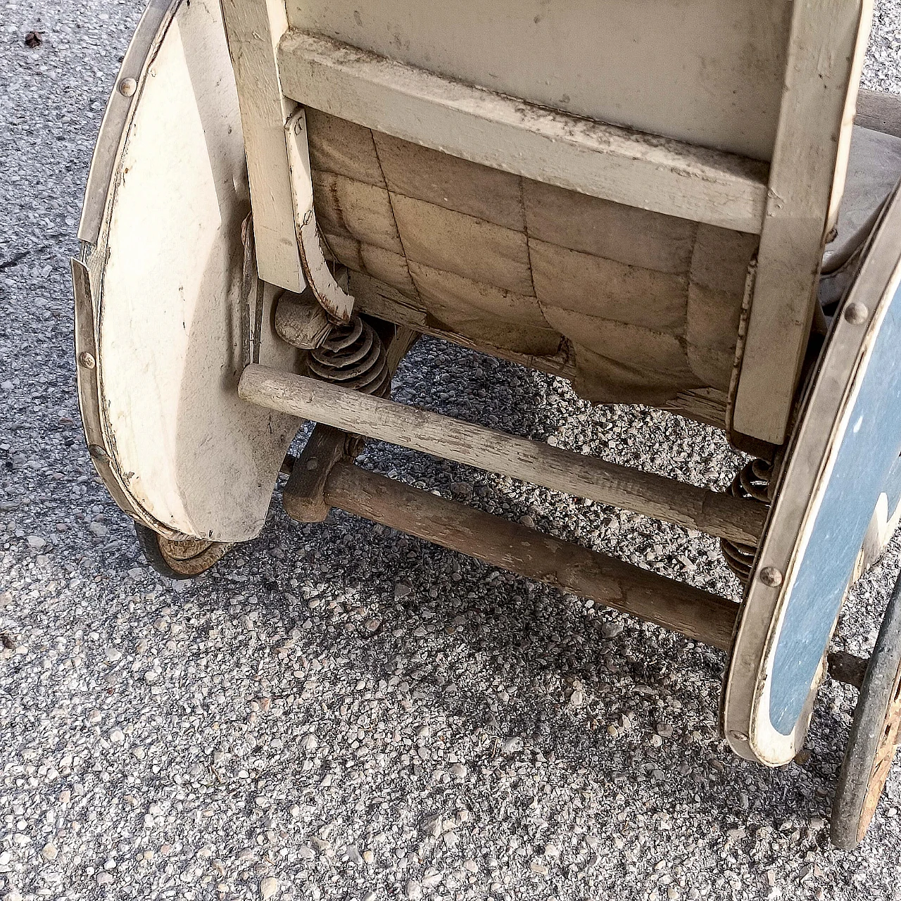 Carrozzina Phonix in legno e metallo, anni '50 6