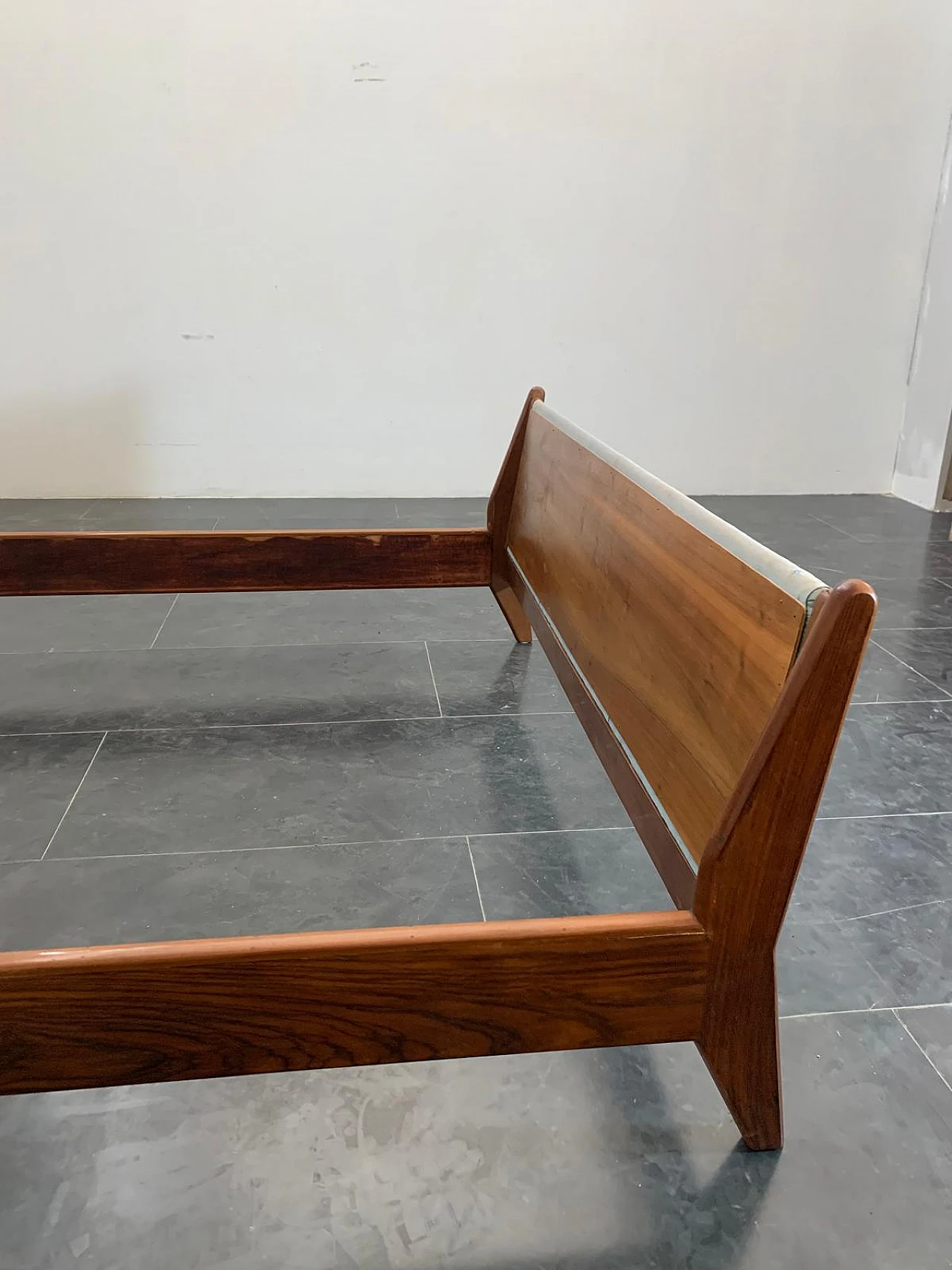 Rosewood and fabric bed by Frauflex, 1960s 11