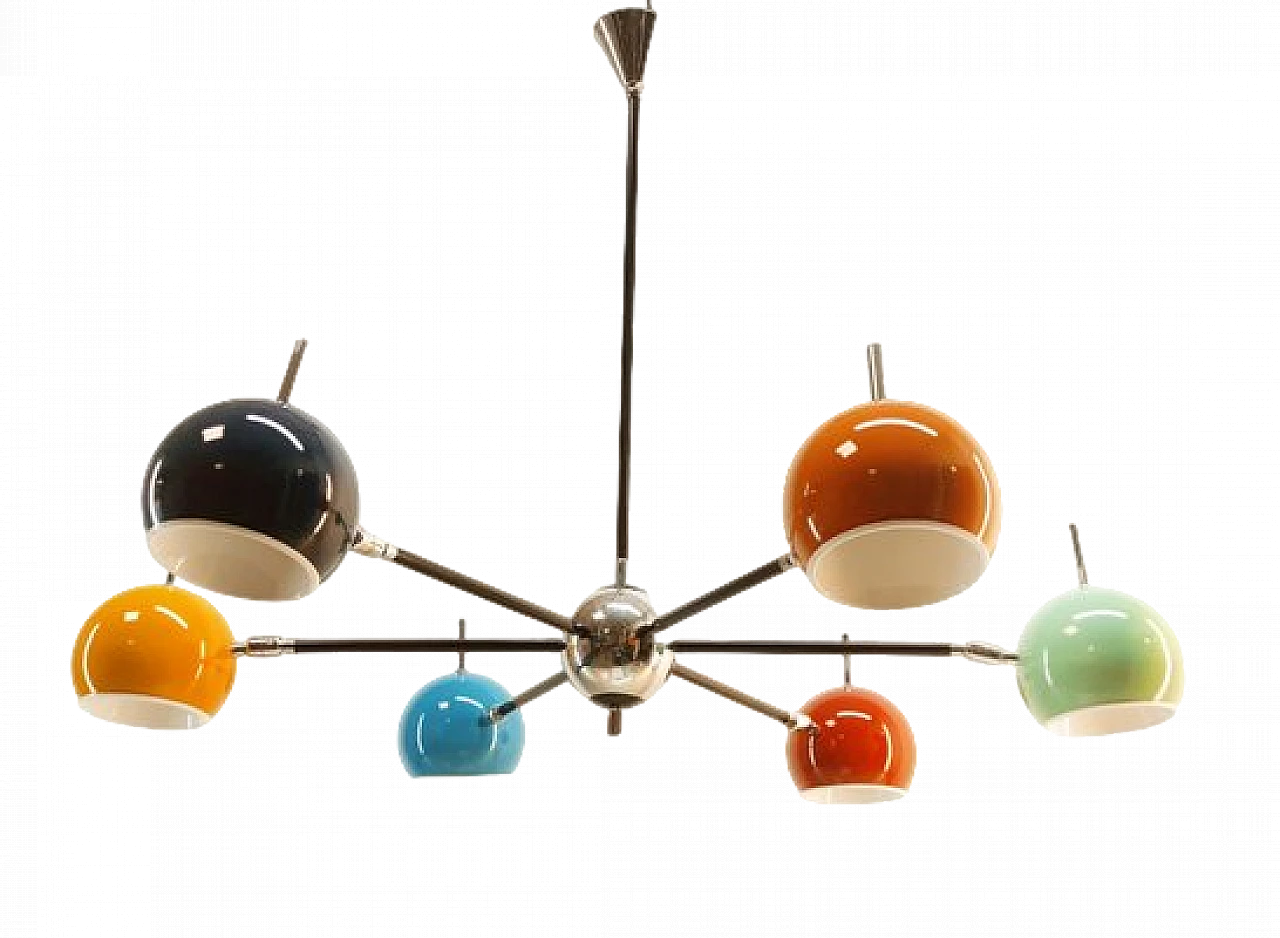 Space Age chandelier with adjustable spheres, 1970s 18
