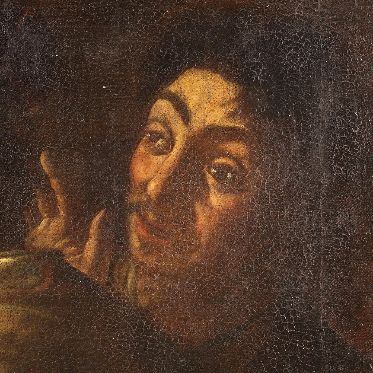 Giocatori di carte, dipinto a olio su tela, '600 8