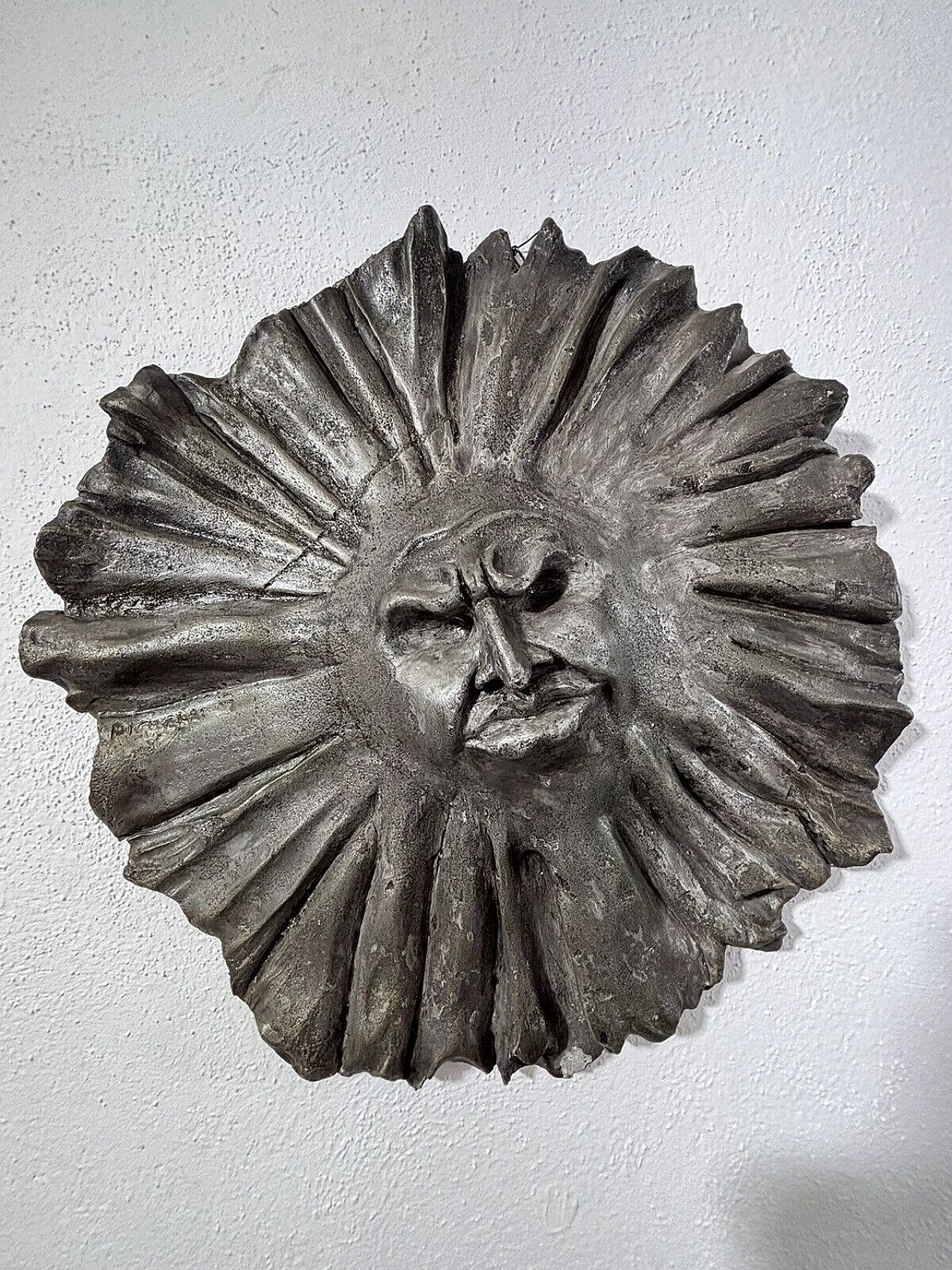 Attilio Pierelli, face, sculpture, 1960s 1