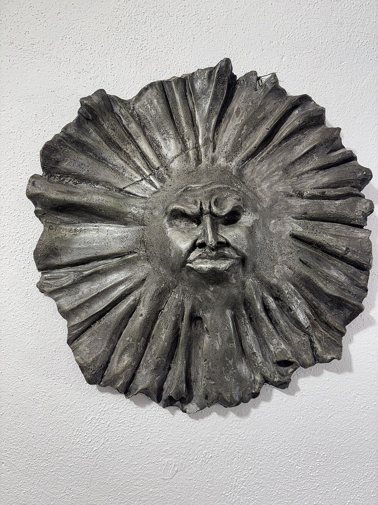 Attilio Pierelli, face, sculpture, 1960s 11