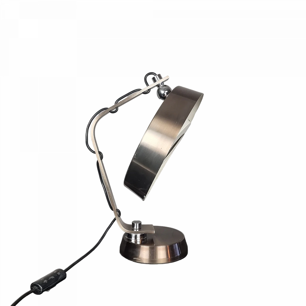 Table lamp in aluminum attributed to Arredoluce, 1970s 10