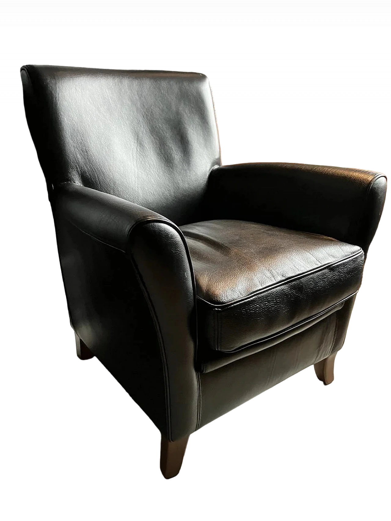 Poltrona Oxford Club in pelle nera di C.P. Baxter, anni 2000 6