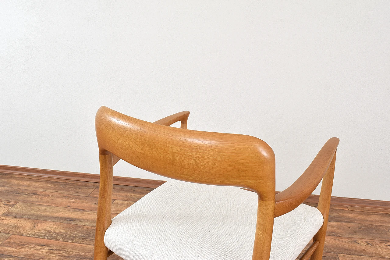 Oak 56 armchair by Niels O. Møller for J.L. Møller, 1950s 12