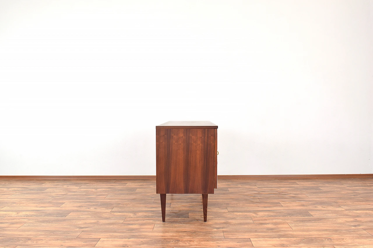 German walnut sideboard with painted front, 1960s 7