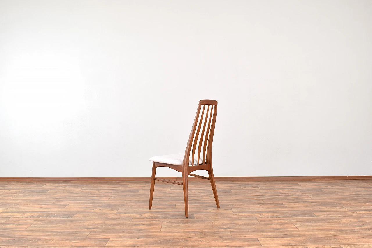 Six Eva teak chairs by Niels Koefoed for Koefoeds Hornslet, 1960s 9
