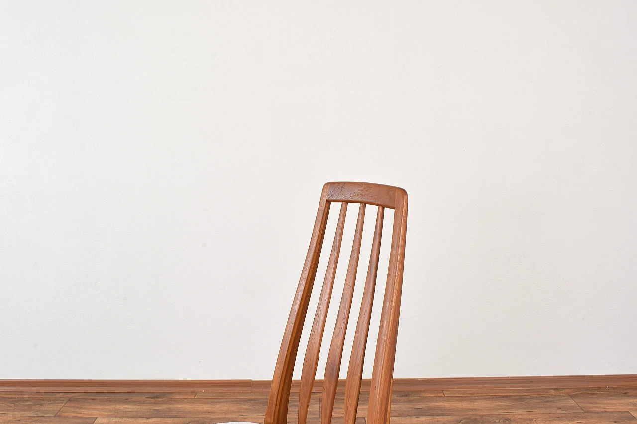 Six Eva teak chairs by Niels Koefoed for Koefoeds Hornslet, 1960s 11