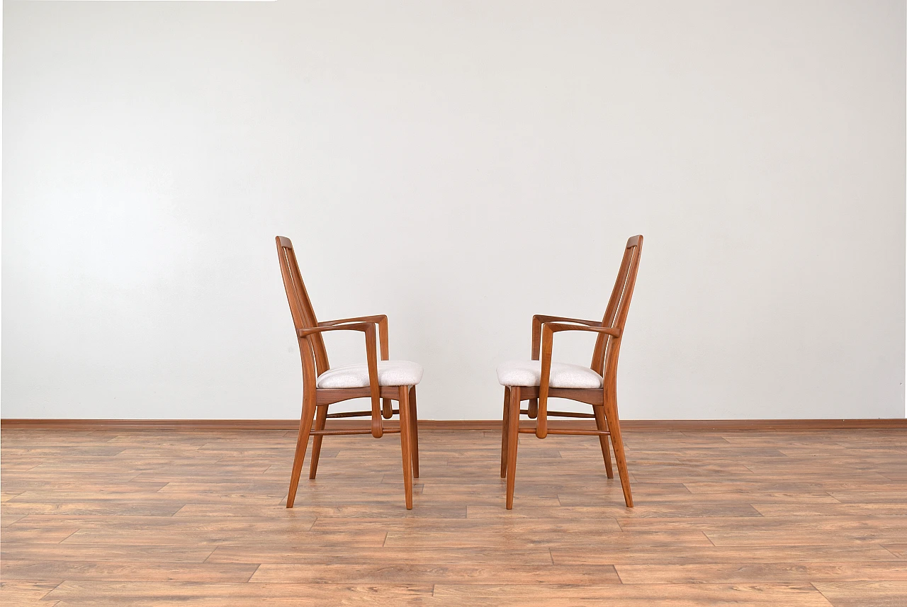 Pair of Eva armchairs by N. Koefoed for Koefoeds Hornslet, 1960s 2
