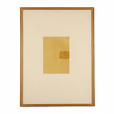 Luca Caccioni, abstract composition, mixed media on paper, 1991