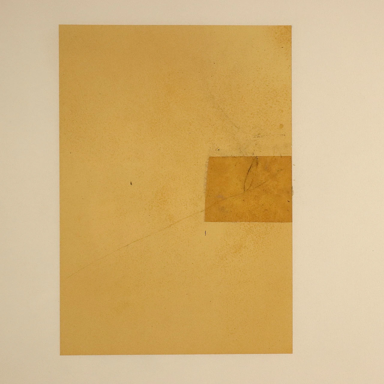 Luca Caccioni, composizione astratta, tecnica mista su carta, 1991 3