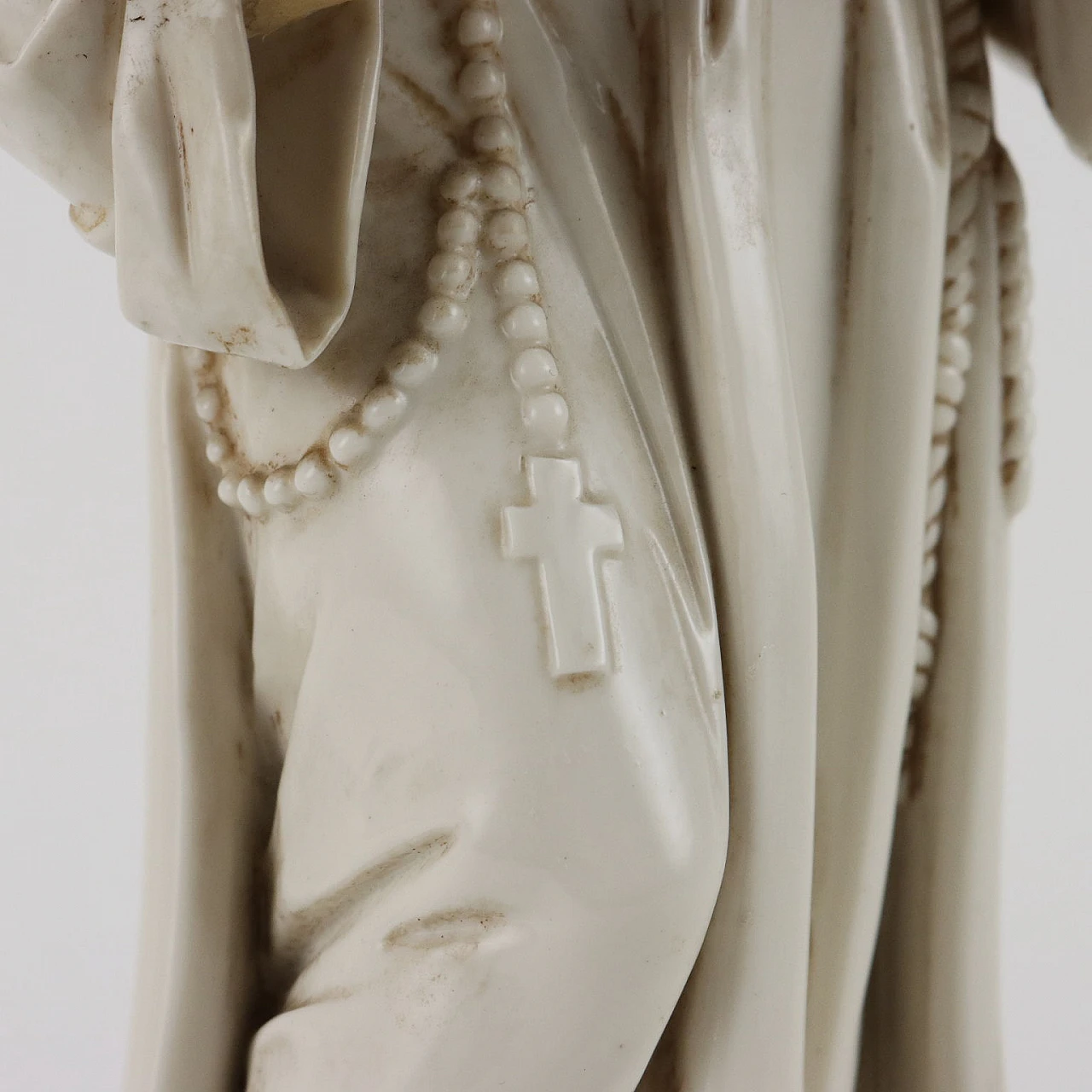 Scultura di Sant'Antonio da Padova in porcellana di Capodimonte, metà '800 6