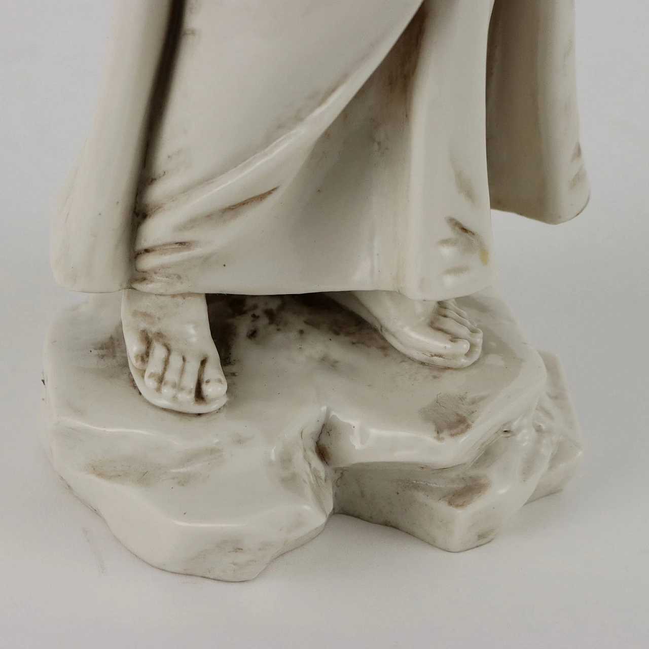 Capodimonte porcelain sculpture of Saint Anthony of Padua, mid-19th century 7