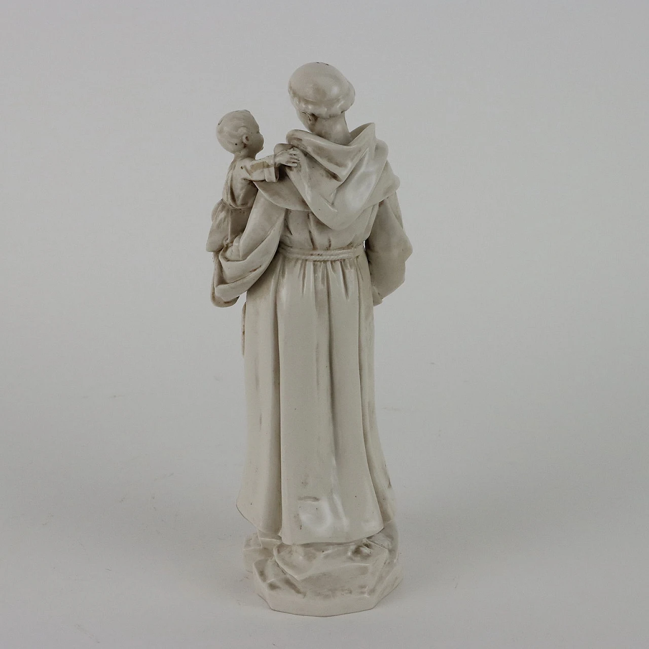 Capodimonte porcelain sculpture of Saint Anthony of Padua, mid-19th century 8