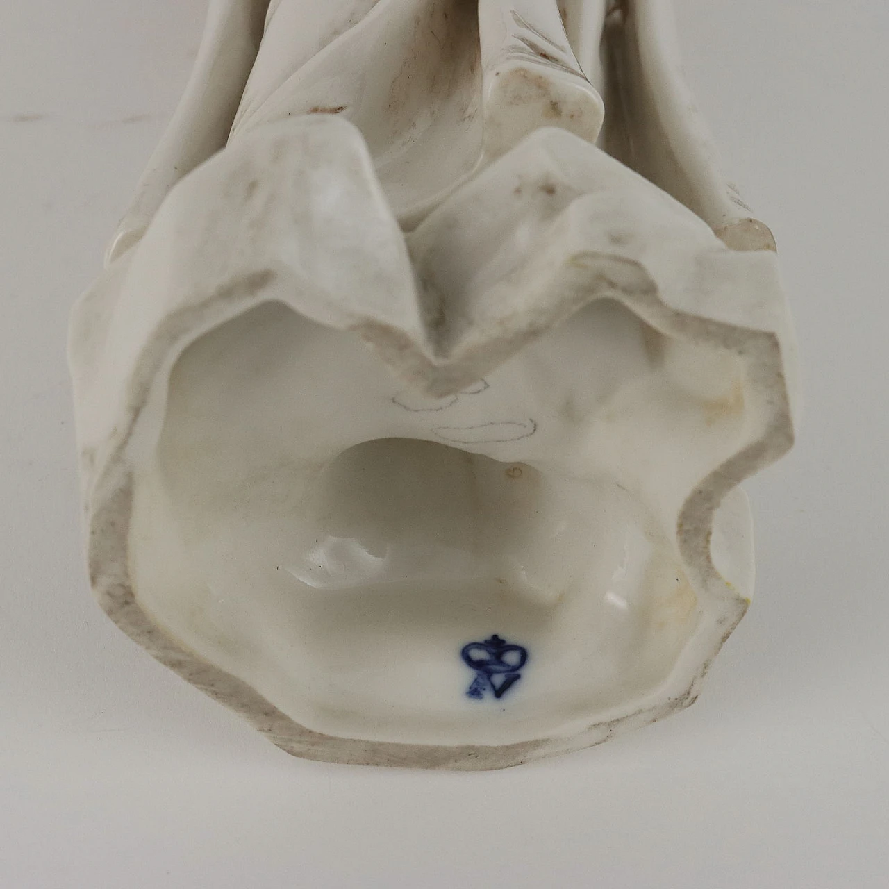 Scultura di Sant'Antonio da Padova in porcellana di Capodimonte, metà '800 9