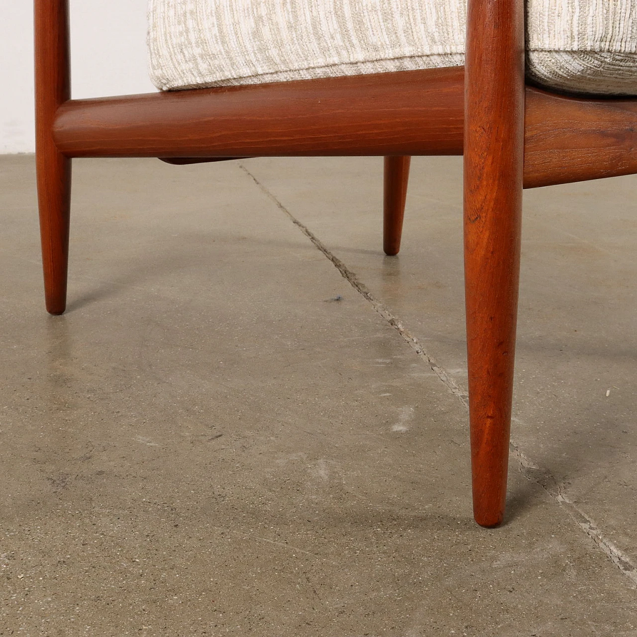 Poltrona in legno di teak di Grete Jalk per France & Son, anni '60 3