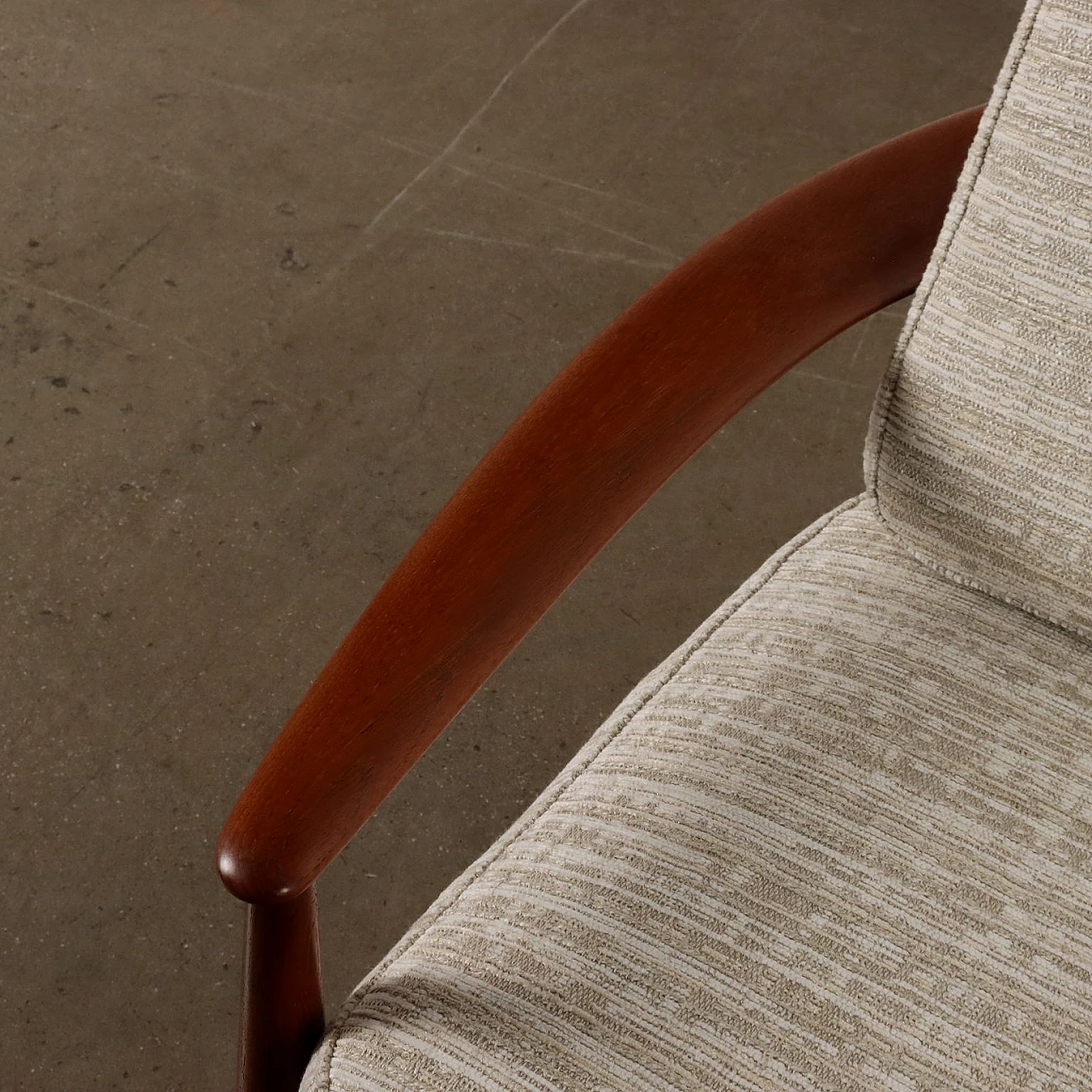 Poltrona in legno di teak di Grete Jalk per France & Son, anni '60 6