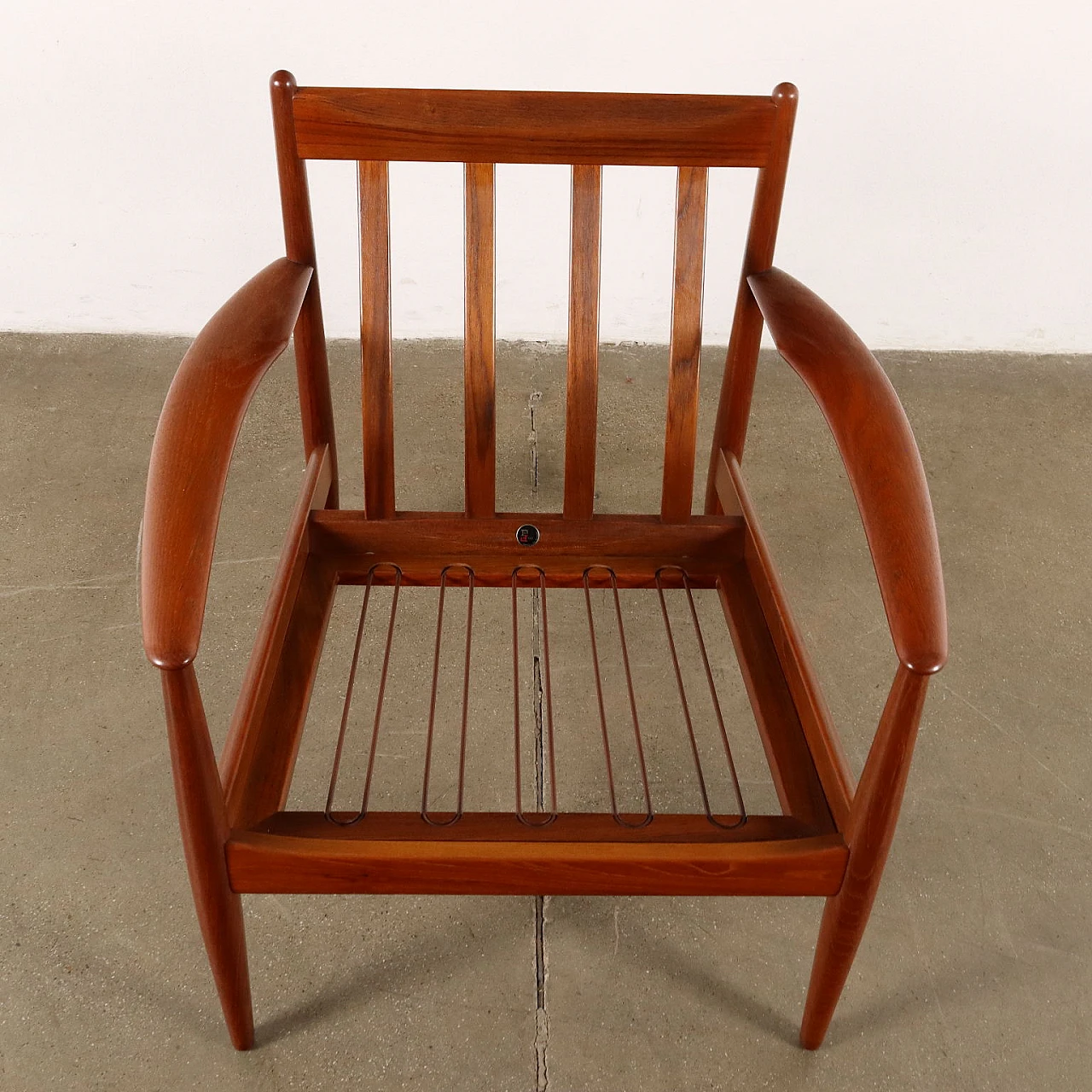 Poltrona in legno di teak di Grete Jalk per France & Son, anni '60 8