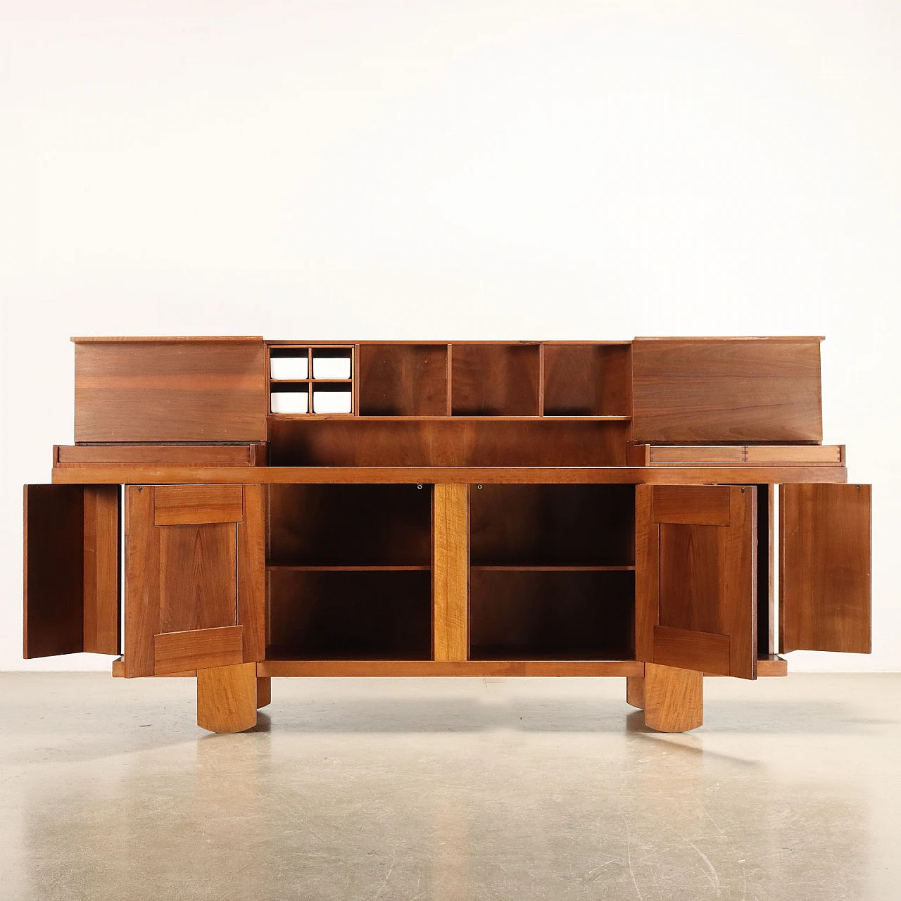 Walnut veneered sideboard by Silvio Coppola for Bernini, 1970s 3