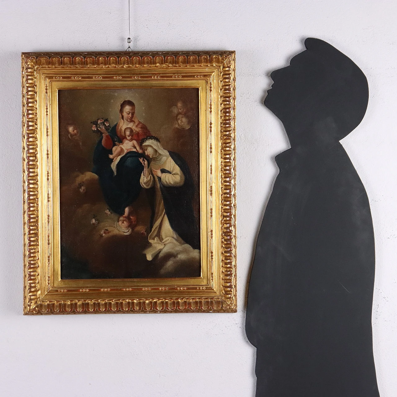Madonna con Bambino e Santa Caterina, olio su tela, '600 2
