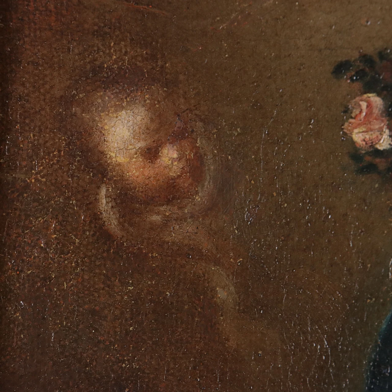 Madonna & Child with Saint Catherine, oil on canvas, 17th century 7