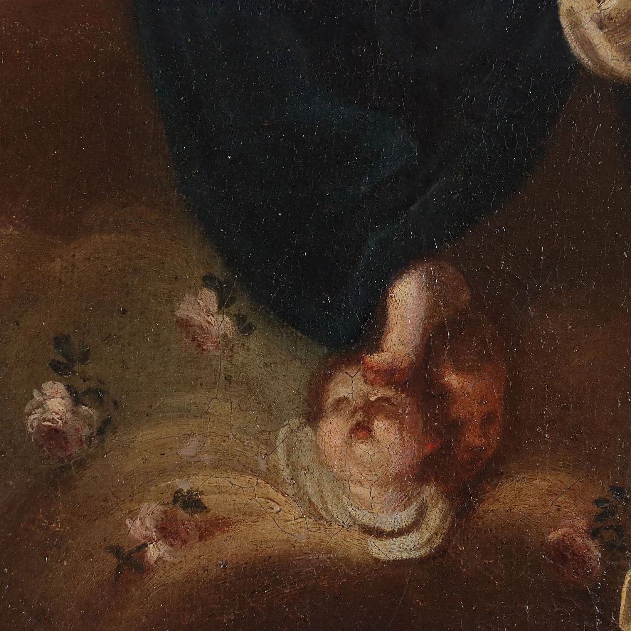 Madonna & Child with Saint Catherine, oil on canvas, 17th century 8