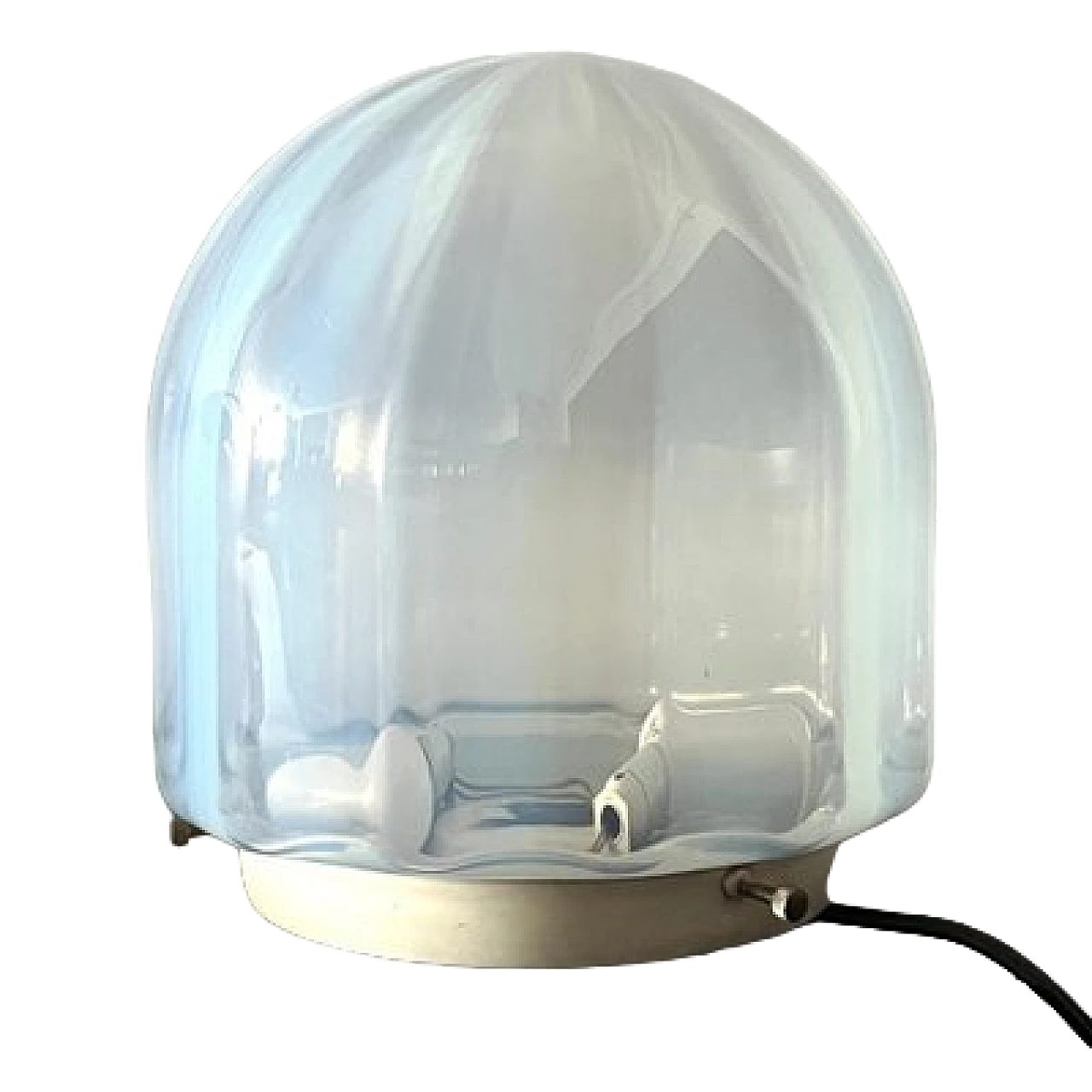 Lampada in vetro iridescente attribuita ad Aldo Nason, anni '70 4