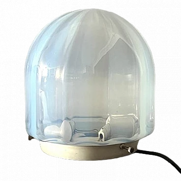 Lampada in vetro iridescente attribuita ad Aldo Nason, anni '70