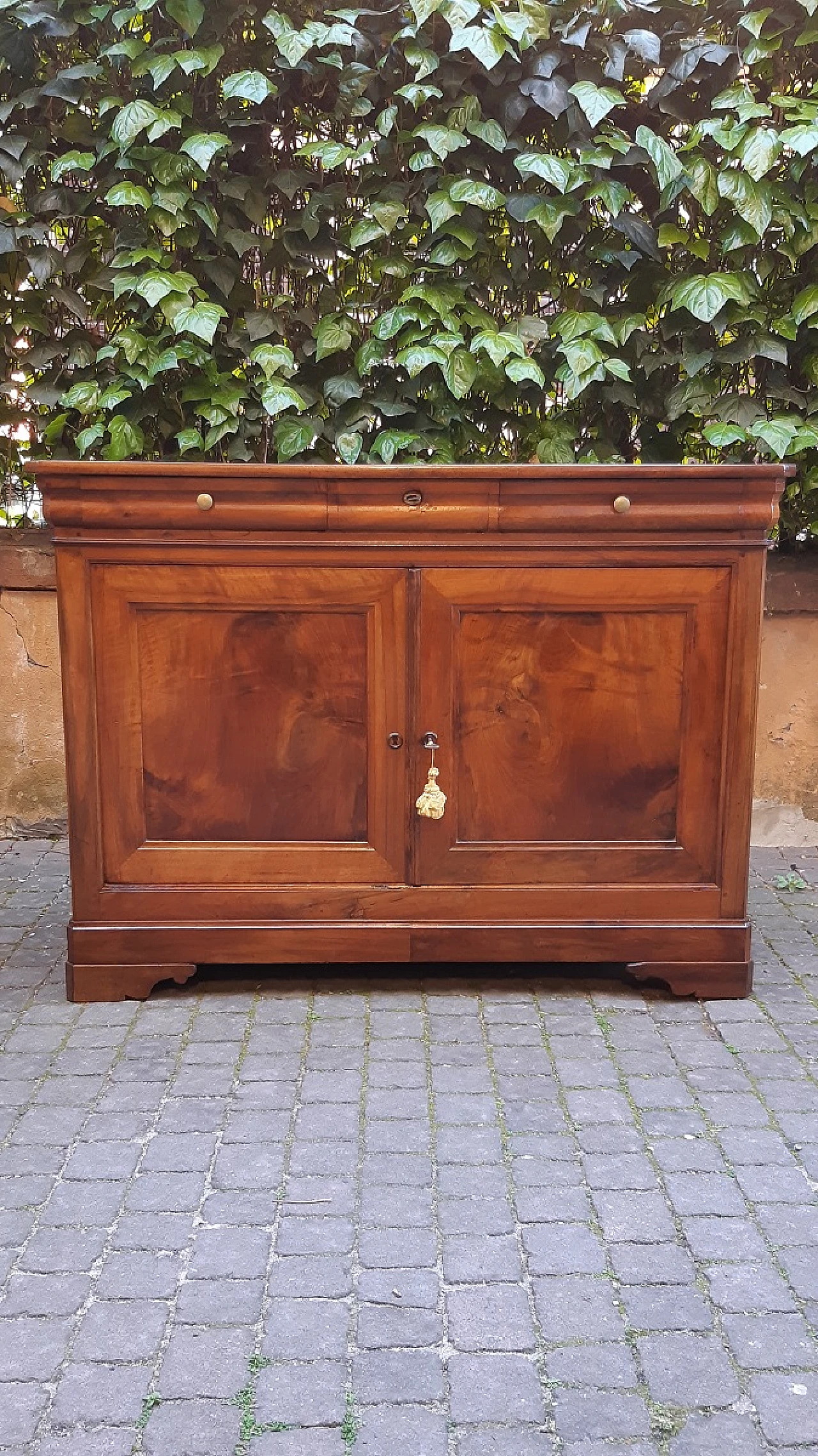 Credenza cappuccina Luigi Filippo francese in noce, '800 2