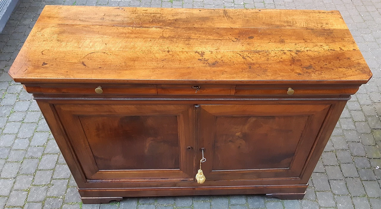 Credenza cappuccina Luigi Filippo francese in noce, '800 3