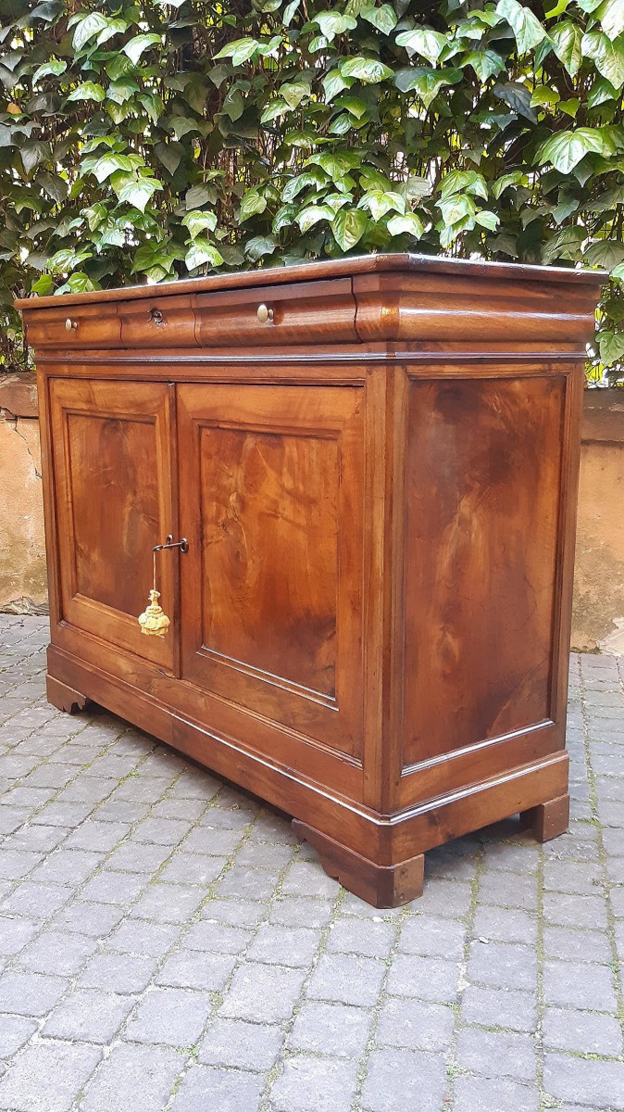 Credenza cappuccina Luigi Filippo francese in noce, '800 5