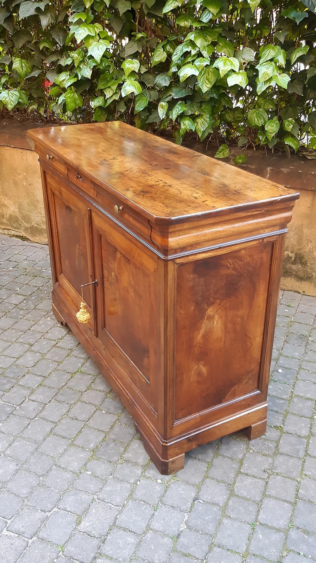 Credenza cappuccina Luigi Filippo francese in noce, '800 7