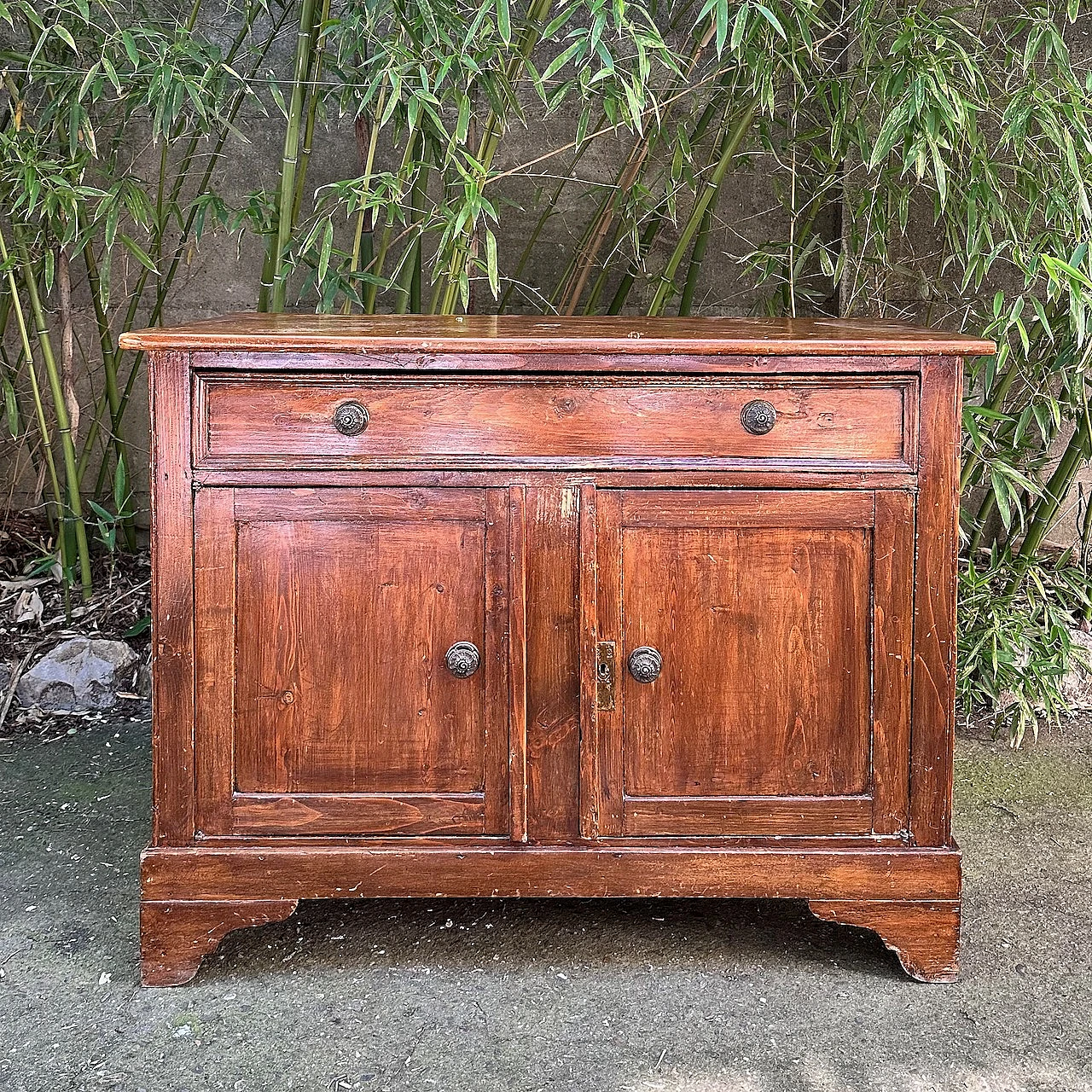 Credenza toscana in larice, inizio '900 1