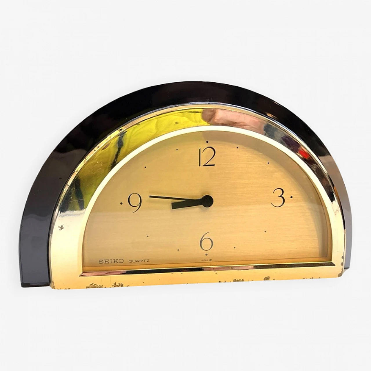Hollywood Regency-style Seiko mantel clock, 1980s 1
