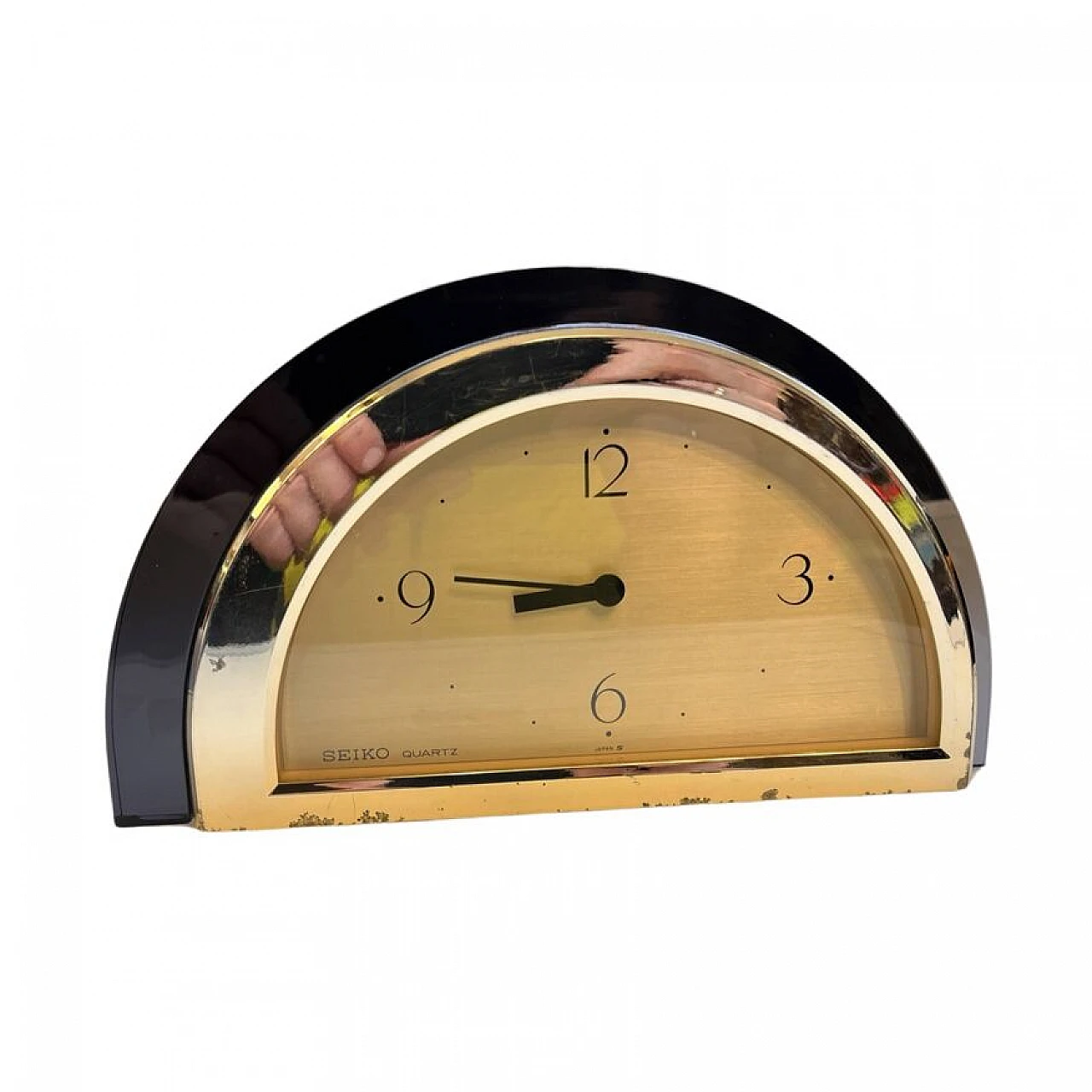 Hollywood Regency-style Seiko mantel clock, 1980s 6