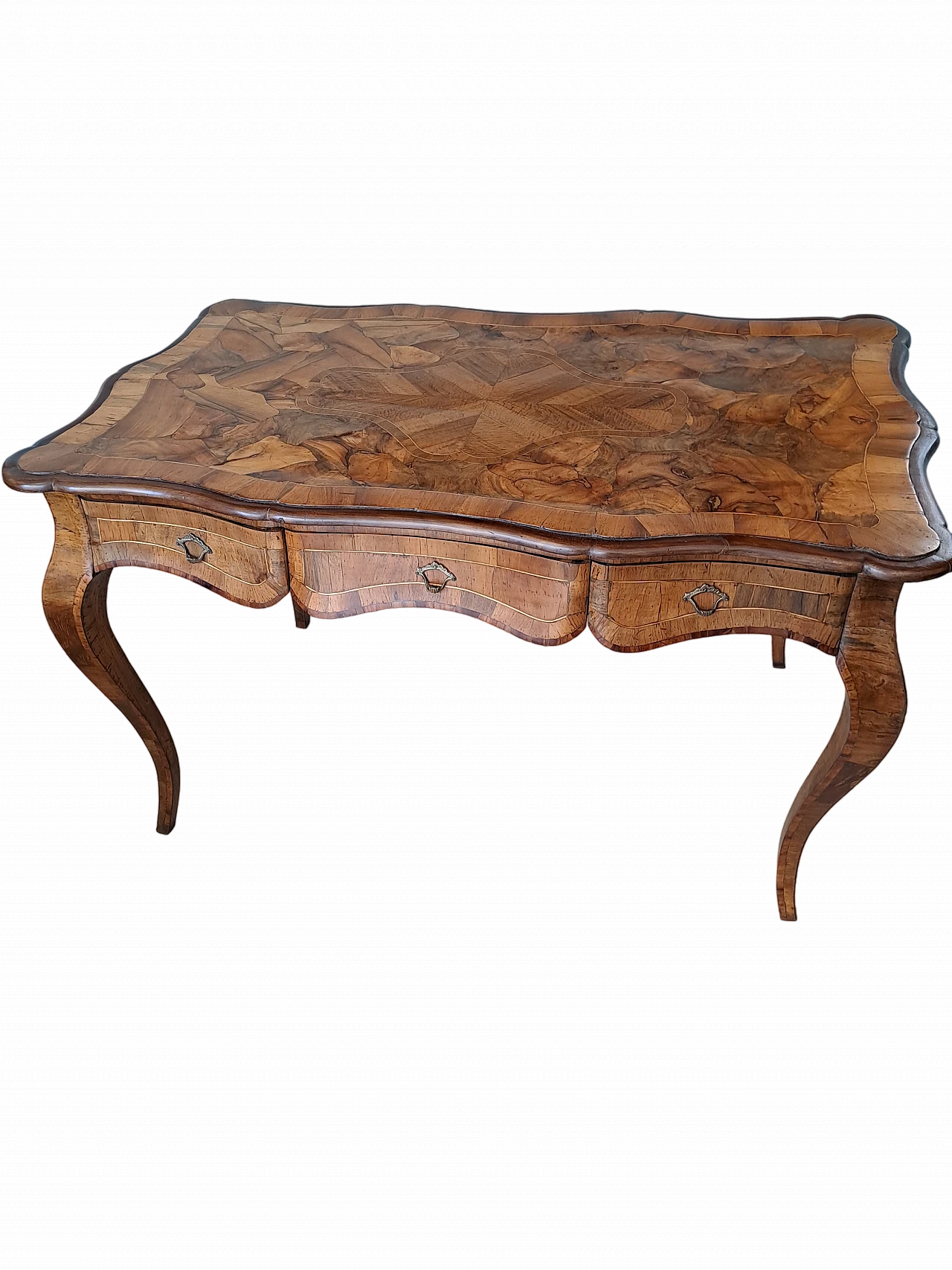 Napoleon III style briar-root desk, early 20th century 9