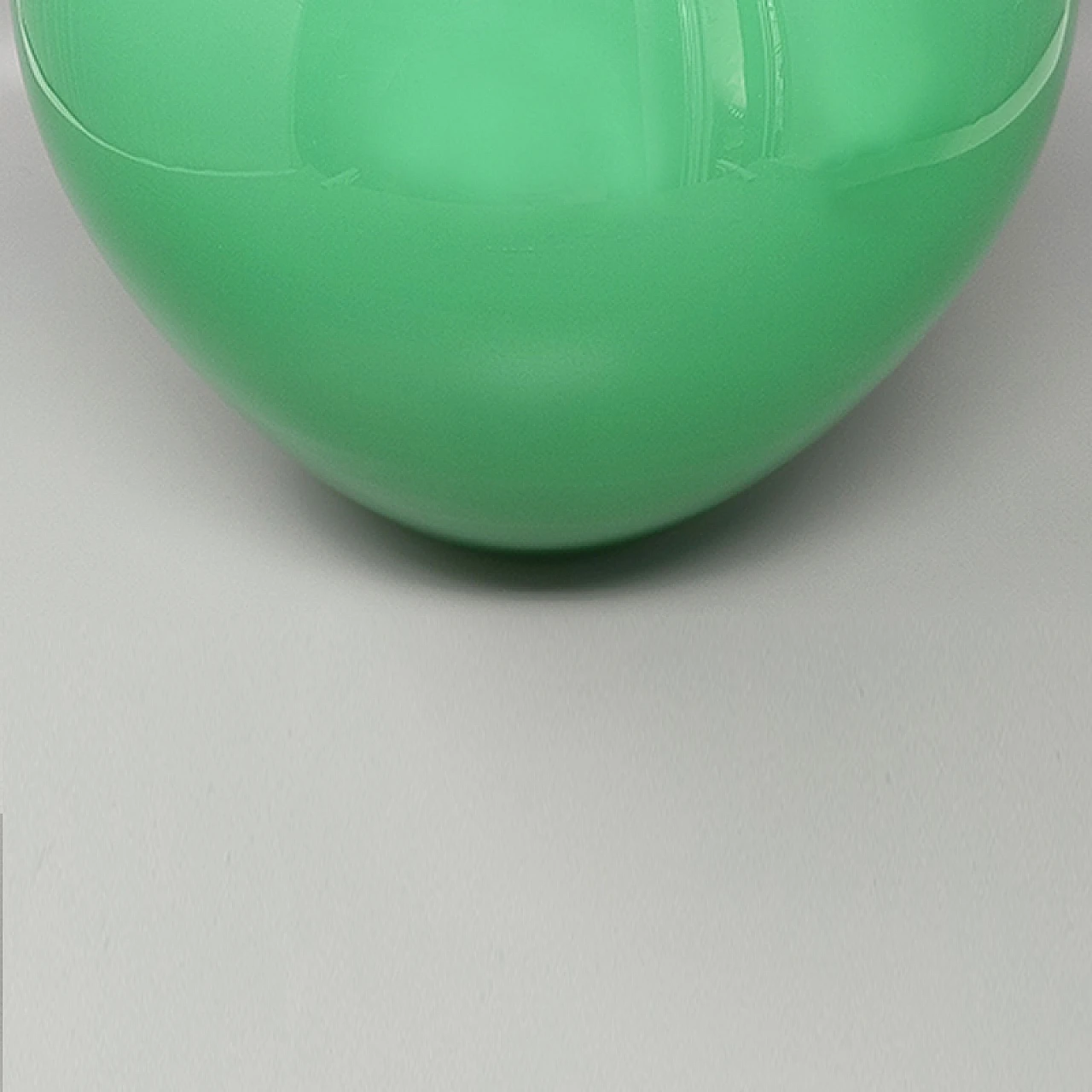 Green glass vase by Ind. Vetraria Valdarnese, 1960s 7