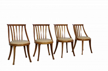4 Boulevard chairs by Tito Agnoli for Poltrona Frau, 1990s