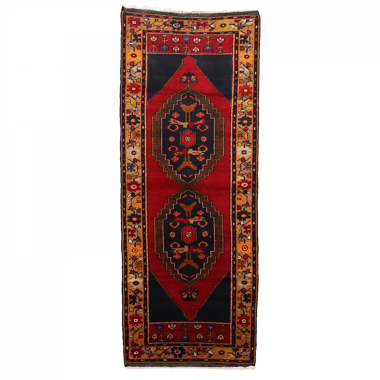 Ismirne red cotton and wool rug 1